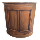Curved wooden corner unit – Classic style