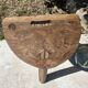 Authentique tabouret de ferme 3 pieds