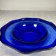 Blue glass cup