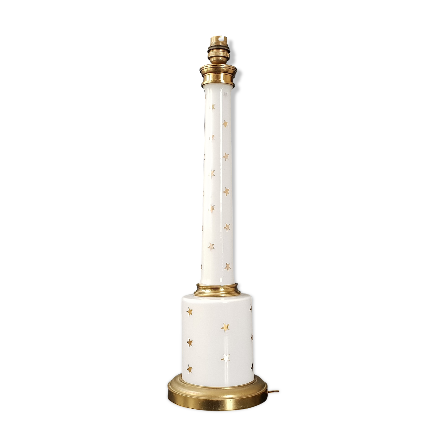 1950 vintage gold star table lamp
