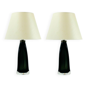 Pair of Scandinavian Mid-Century Glass Table Lamps - Fagerlund for Orrefors