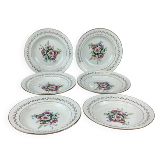 6 assiettes creuses made in france