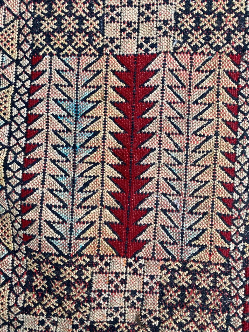 Vintage Moroccan Kilim carpet corridor 79x295 cm