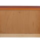 Vintage trading counter in wood and formica orange 1960