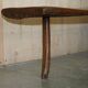 Antique Spanish Primitive Bench with Three Legs, 18th Century