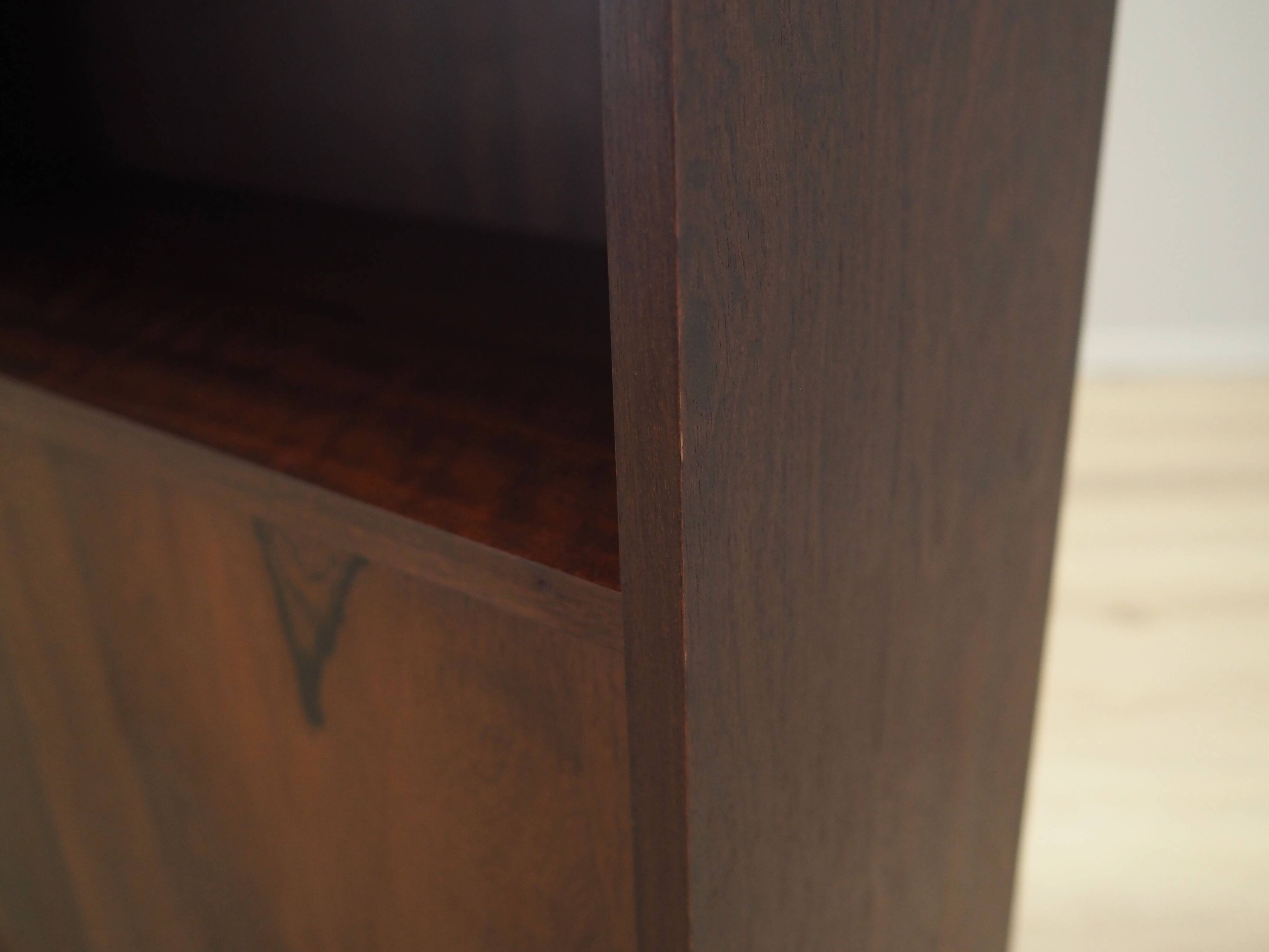 Rosewood bookcase, Danish design, 1970s, production: Farsø Møbelfabrik