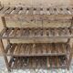 Ancien rack - étagère d'atelier en teck birman