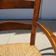 Fauteuil traditionnel en bois et paille