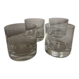 Product BHV Set of 4 smooth solid crystal whisky glasses