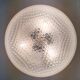 Plafonnier ou applique Holophane verre opaline blanche 1970 diamètre 35cm