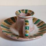 Duo of 50s ceramic hand candle holders