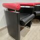 80's design leather and chrome metal armchairs