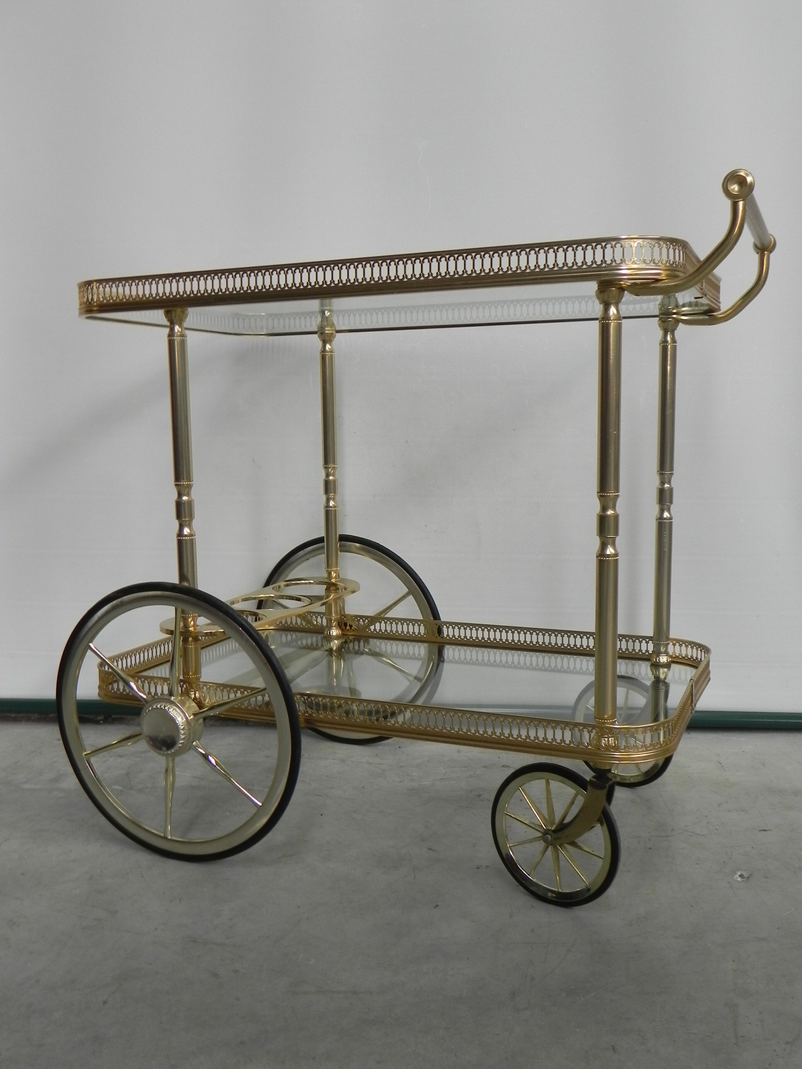 Hollywood Regency serving trolley Mascagni