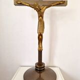 Jean Lambert Rucki Important gilded bronze sculpture Christ on the cross
