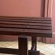 Teak bench Ezio Longhi