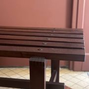 Banc en teck Ezio Longhi