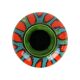 Hubert Bequet Vase Orange Green Turquoise Ceramic Sixties