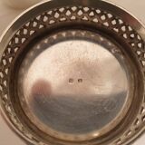 3 timpani cups in silver metal