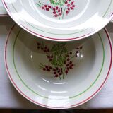 Set de 4 assiettes creuses en porcelaine