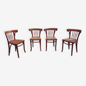 Set of 4 Thonet bistro chairs