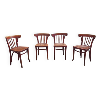 Lot de 4 chaises bistrot Thonet