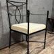Pair of vintage iron garden armchairs circa 1980