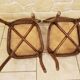 Pairs of old caned bistro chairs cambier n°229