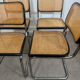 Lot de quatre chaises Marcel Breuer Cesca b32