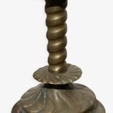 Berber candle holder in gilded brass