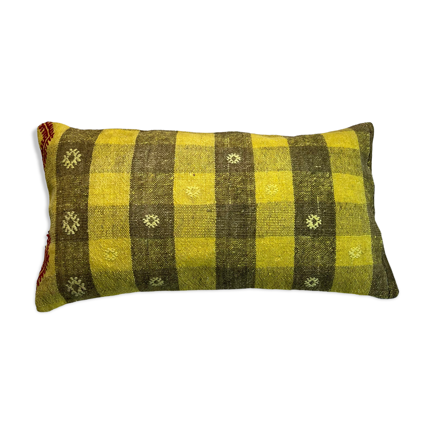 Vintage turkish kilim cushion cover , 30 x 60 cm