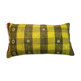 Vintage turkish kilim cushion cover , 30 x 60 cm