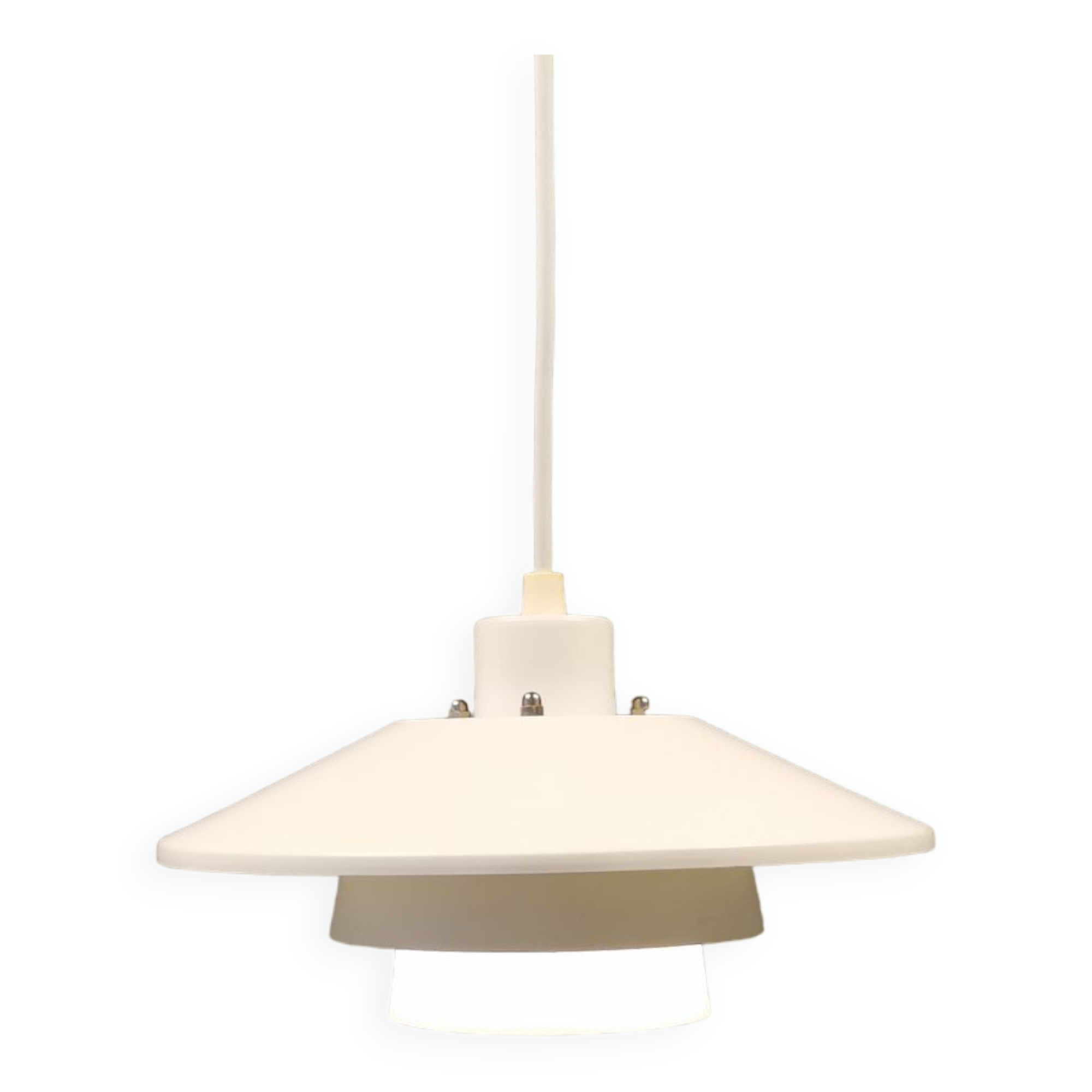 Small hanging lamp in a beautiful white color, produced by Super-Light Denmark.