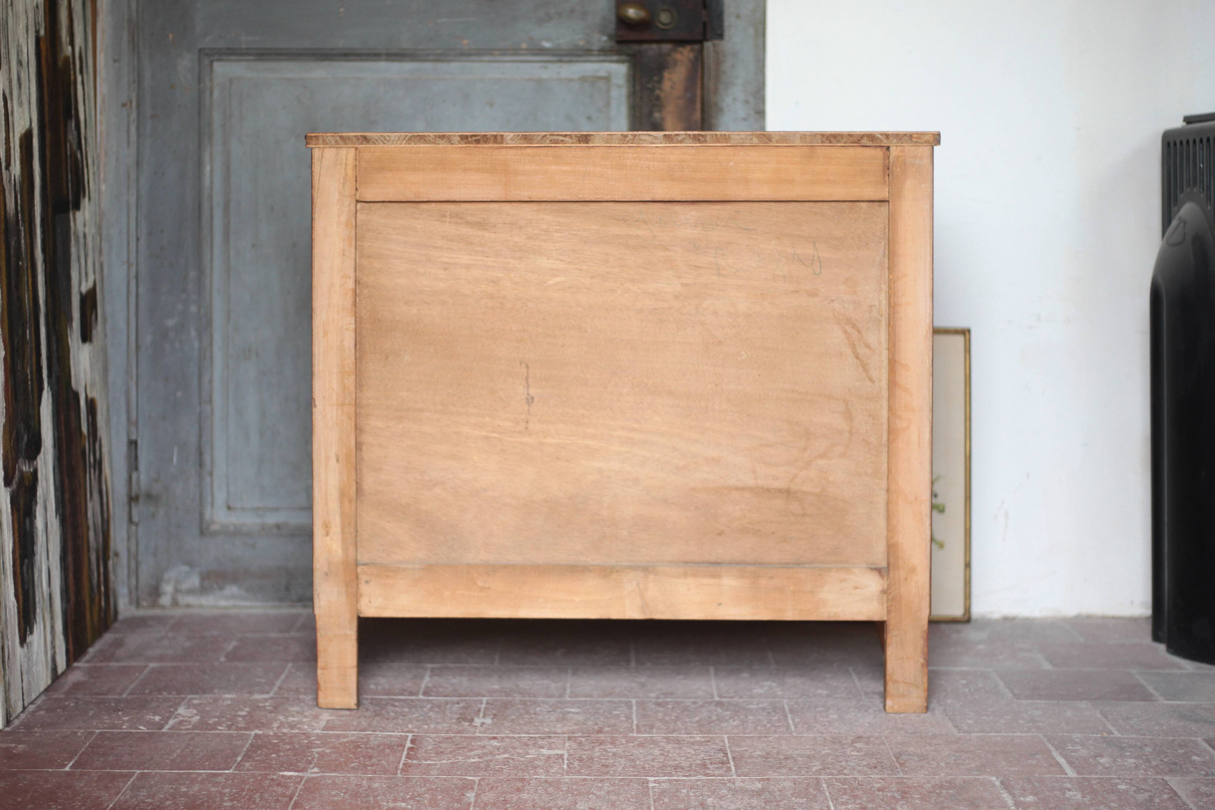 Wooden commode with 3 drawers, storage unit, antique, Art Deco