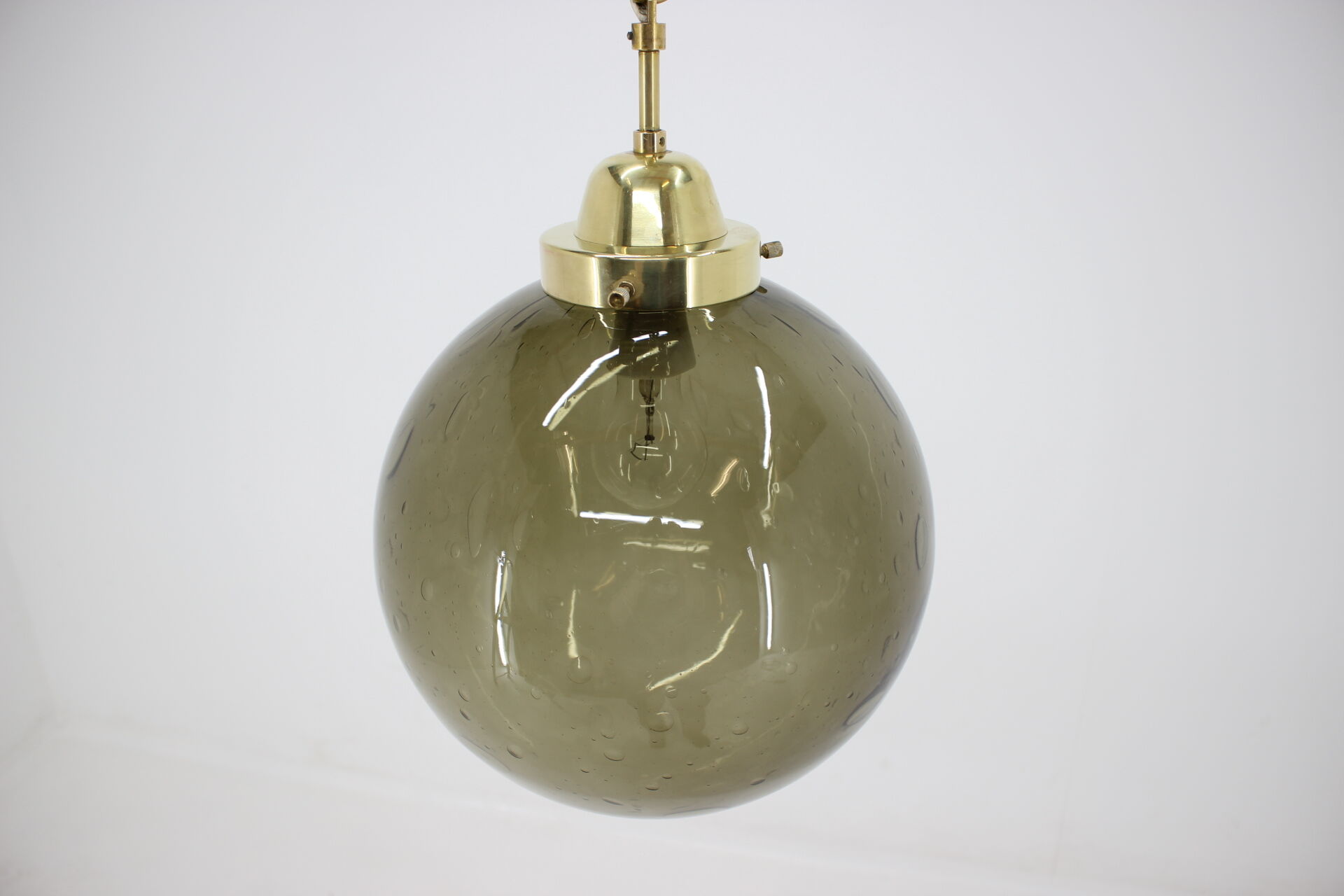 Big glass pendant from Valašské Meziříčí, 1970´s