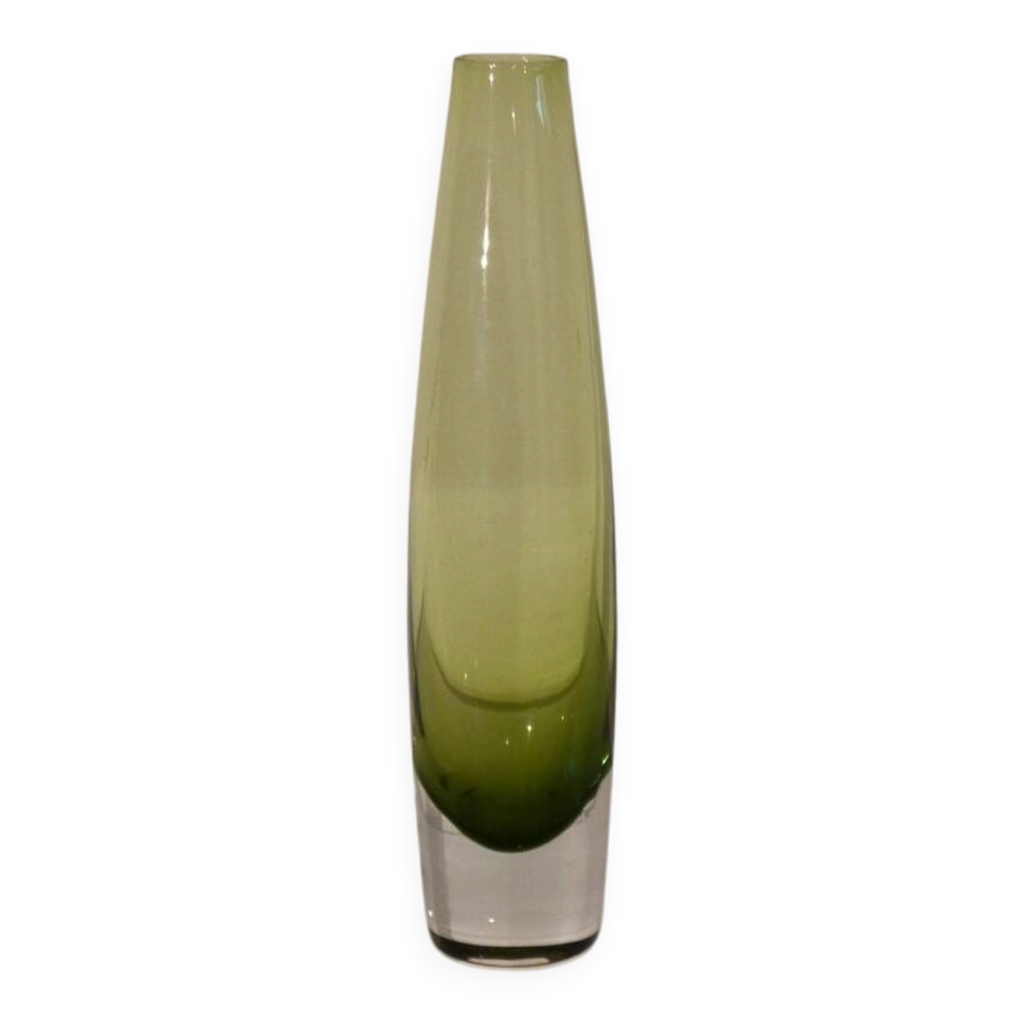 Scandinavian sommerso glass vase 1970