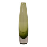 Scandinavian sommerso glass vase 1970