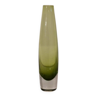 Scandinavian sommerso glass vase 1970