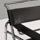 Wassily chair by Marcel Breuer in black leather 1970