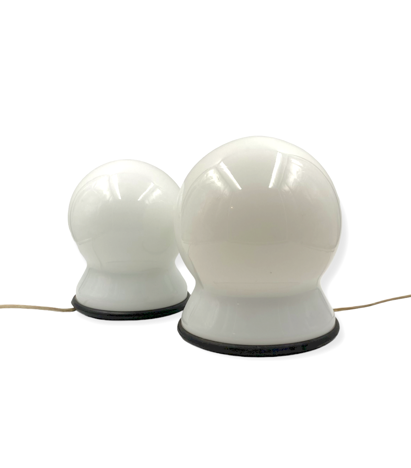 Sergio Asti, Set of 2 "Scafandro" Table Lamps, Candle, Italy 1970s