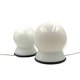Sergio Asti, Set of 2 "Scafandro" Table Lamps, Candle, Italy 1970s
