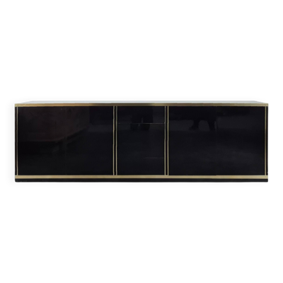 Enfilade laquée noire de Mario Sabot