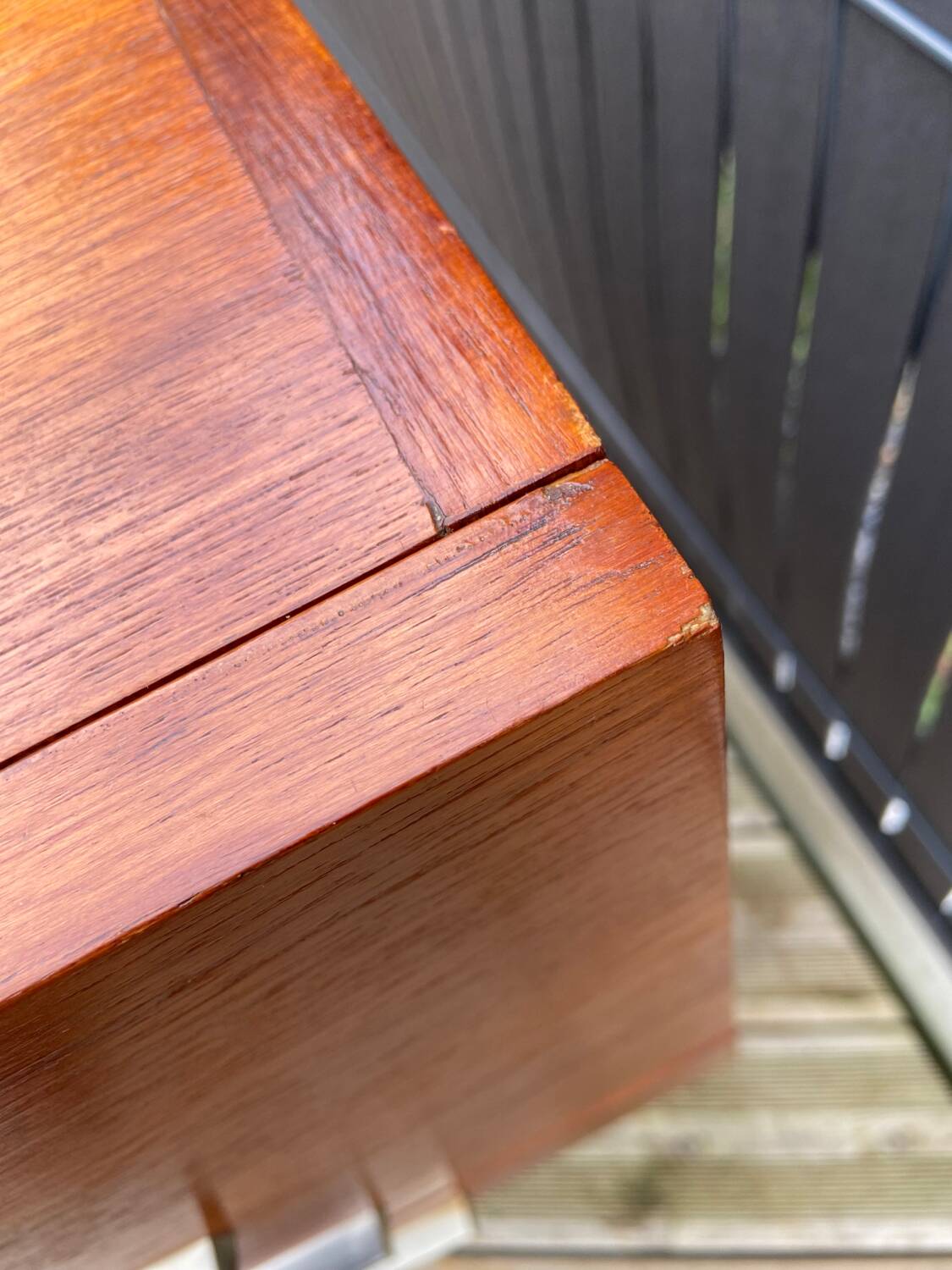 Teak chest of drawers