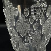 René Lalique "Malaga" model vase, pressed molded glass, circa 1937