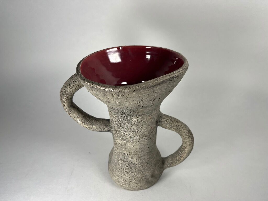 Vases prehistoric Neolithic ceramic 1960 vintage