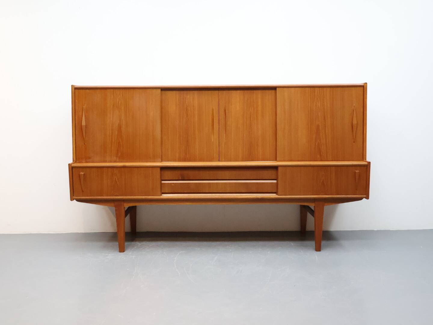 Vintage wandmeubel Deens Teak