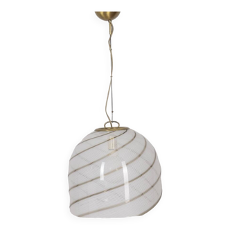 Lustre vintage années 70 en verre de murano, design italien