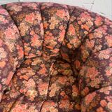 Ensemble de 2 banquettes/fauteuils/sièges fleuris vintage