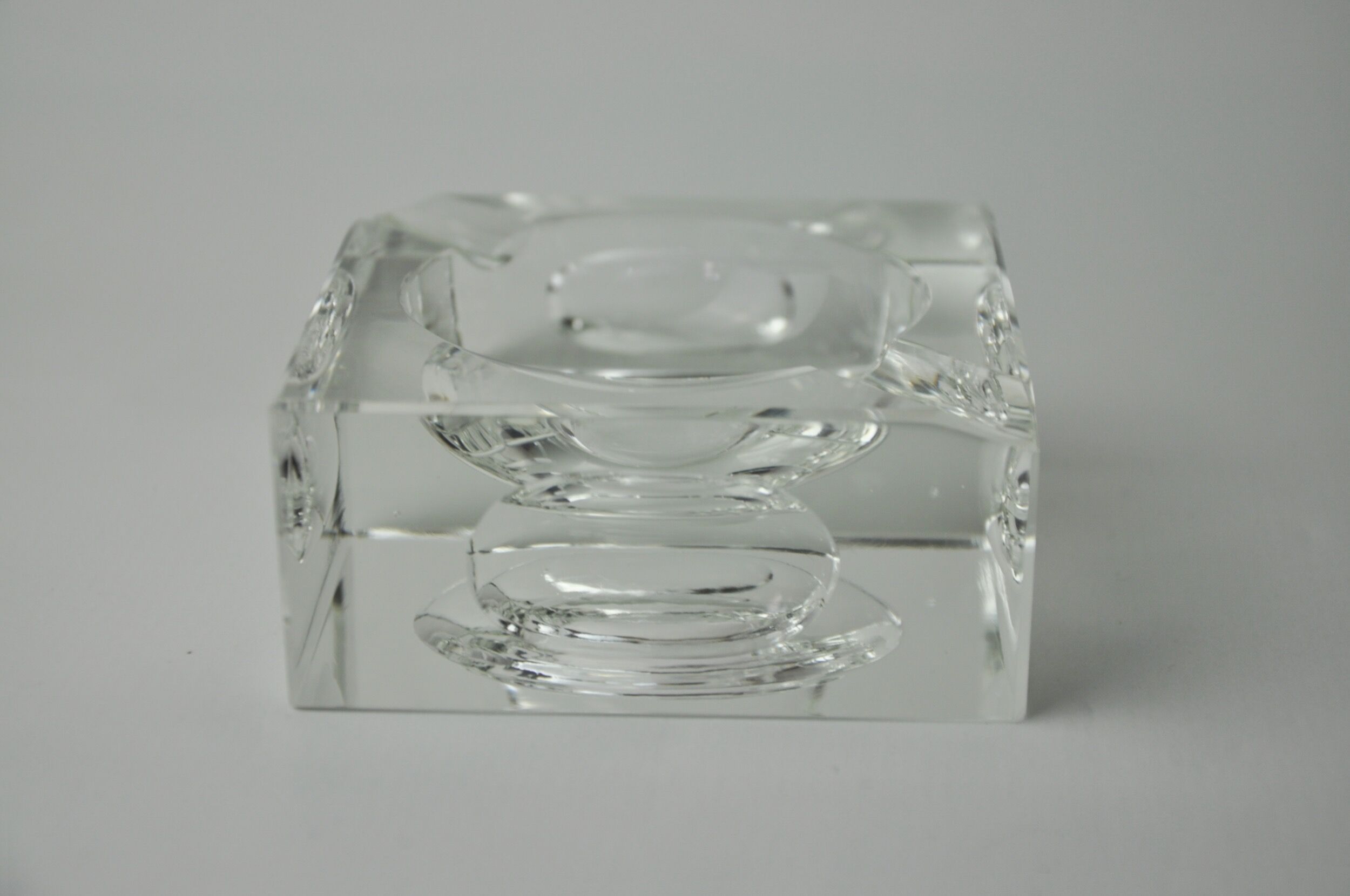 Magnifying ashtray by Antonio Imperatore, murano glass, Italy, 1970