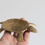Ashtray / empty turtle brass pockets