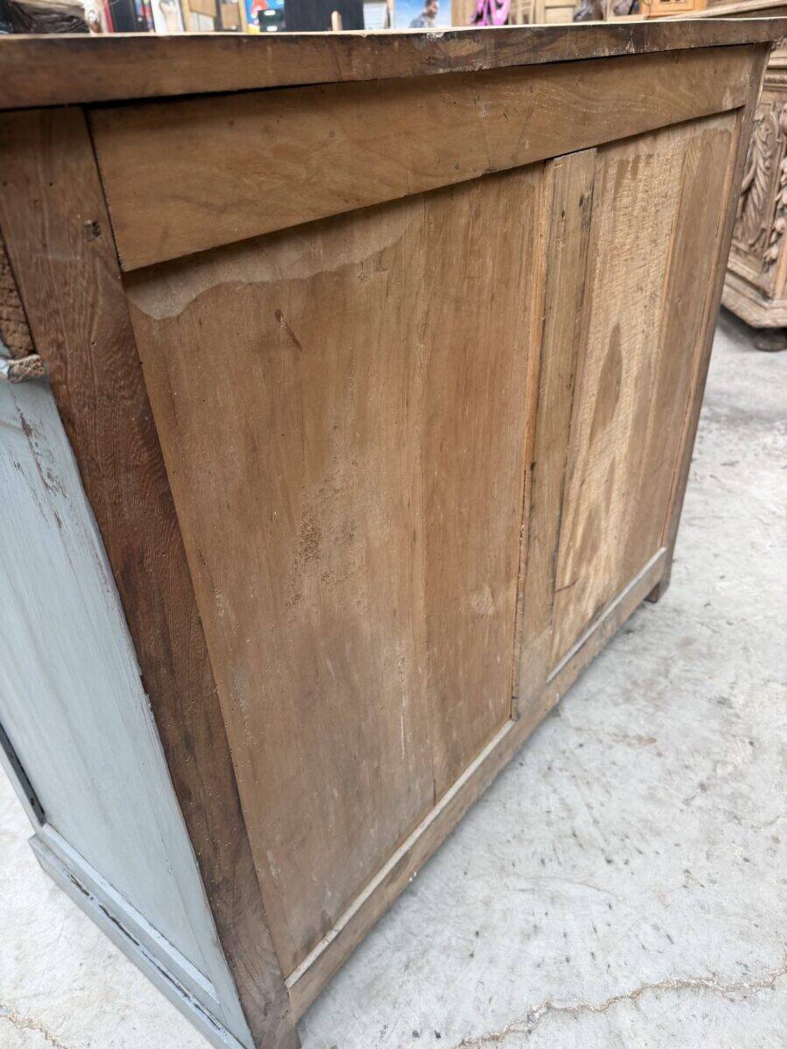 Louis Philippe buffet in grey patina